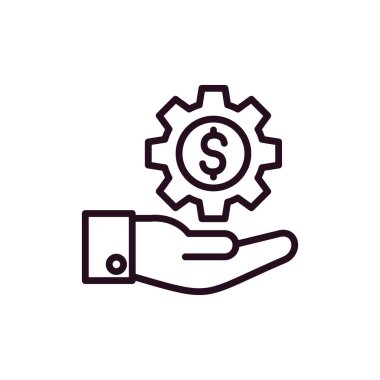 servis simgesi vektör illüstrasyonu