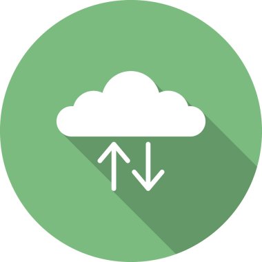 Bulut ağı simgesi. Basit resimleme 