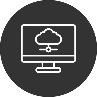 cloud web icon. simple illustration 