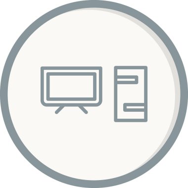 Bilgisayar simgesi, vektör illüstrasyon tasarımı