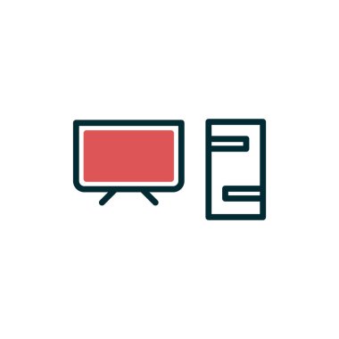 Bilgisayar simgesi, vektör illüstrasyon tasarımı