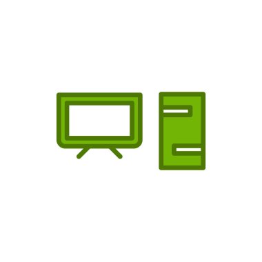 Bilgisayar simgesi, vektör illüstrasyon tasarımı