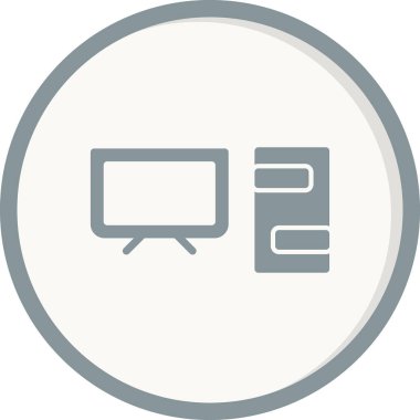 Bilgisayar simgesi, vektör illüstrasyon tasarımı