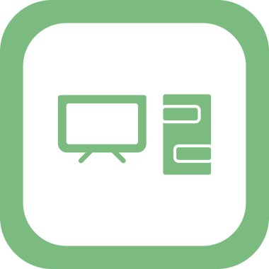 Bilgisayar simgesi, vektör illüstrasyon tasarımı