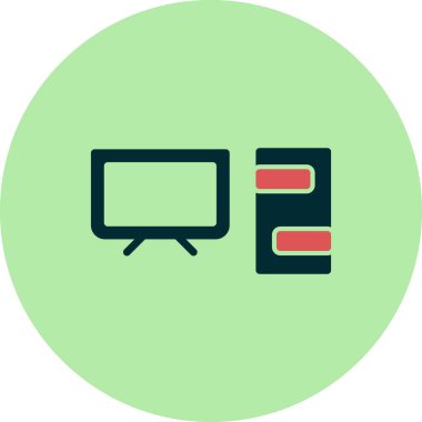 Bilgisayar simgesi, vektör illüstrasyon tasarımı