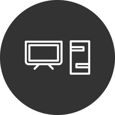 Bilgisayar simgesi, vektör illüstrasyon tasarımı