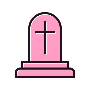 Cadılar Bayramı vektörü ince çizgi simgesi