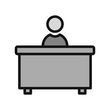 Dizüstü bilgisayarı olan bir adamın vektör çizimi