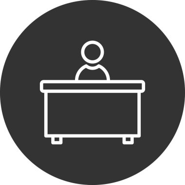 Erkek ve kadın çizgi simgesinin vektör illüstrasyonu