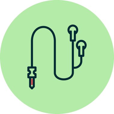 Kulaklık simge vektör çizim