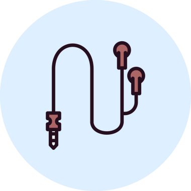 Kulaklık simge vektör çizim