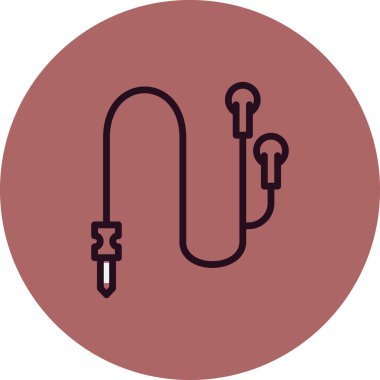 Kulaklık simge vektör çizim