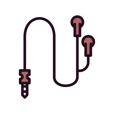 Kulaklık simge vektör çizim