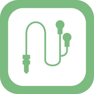 Kulaklık simge vektör çizim