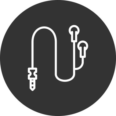 Kulaklık simge vektör çizim