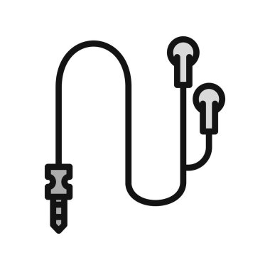 Kulaklık simge vektör çizim