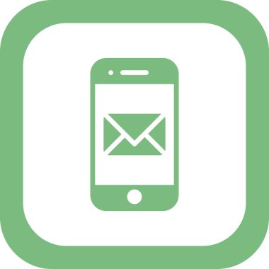 mobil posta simgesi. e- posta ileti sembolü