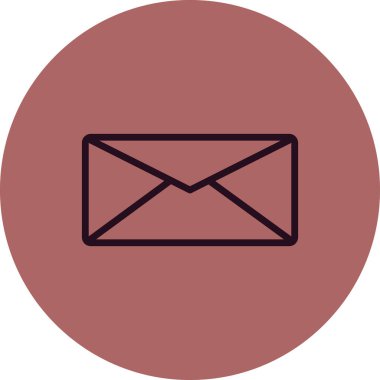 zarf e- posta simgesi vektör illüstrasyon tasarımı