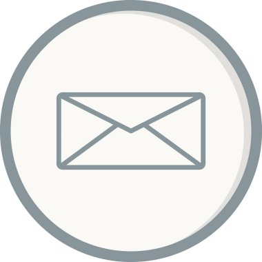 Zarf. Web simgesi basit illüstrasyon