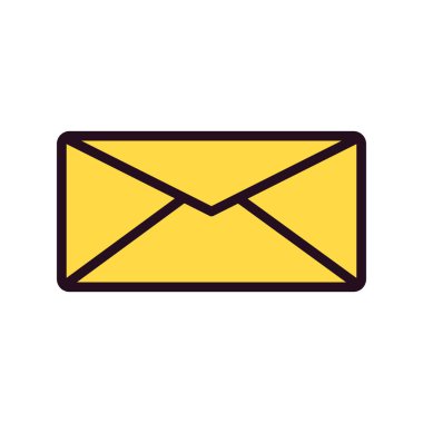 zarf simgesi vektör illüstrasyonu