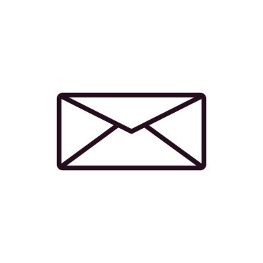 zarf e- posta simgesi vektör illüstrasyonu