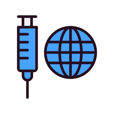 Tıbbi bir simgenin vektör illüstrasyonu
