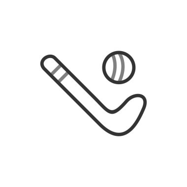 Tenis topu ikonu vektör illüstrasyonu