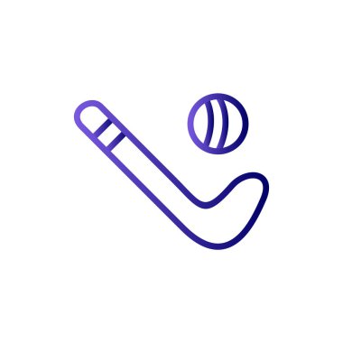 hokey oyuncusu ikon vektör illüstrasyonu