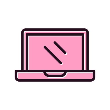 dizüstü bilgisayar kutsal kişilerin resmi. vektör çizim