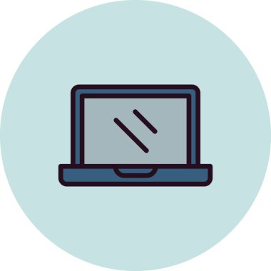 dizüstü bilgisayar kutsal kişilerin resmi. vektör çizim