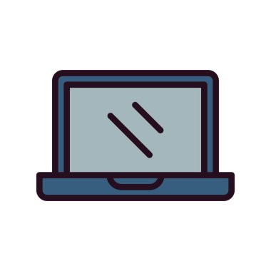 dizüstü bilgisayar kutsal kişilerin resmi. vektör çizim