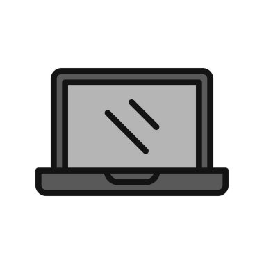 dizüstü bilgisayar kutsal kişilerin resmi. vektör çizim