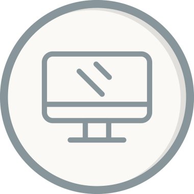 Bilgisayar. Web simgesi basit illüstrasyon