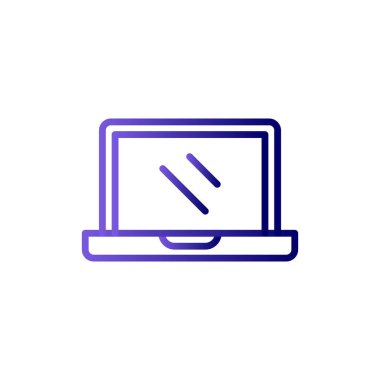 dizüstü bilgisayar kutsal kişilerin resmi. vektör çizim