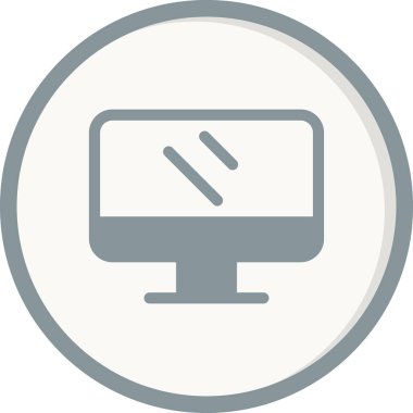 Bilgisayar. Web simgesi basit illüstrasyon