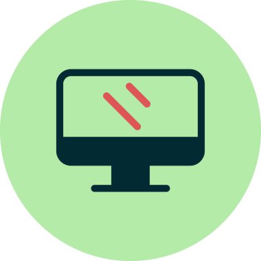 vektör lcd simgesi illüstrasyonu