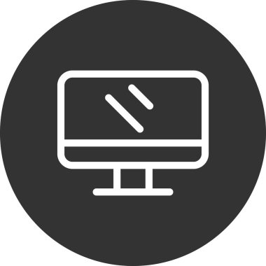 vektör lcd simgesi illüstrasyonu