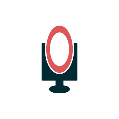 Bir mikrofon simgesinin vektör çizimi