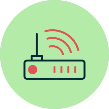 Modem. Web simgesi basit tasarım 