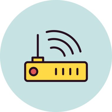 Modem. Web simgesi basit tasarım 