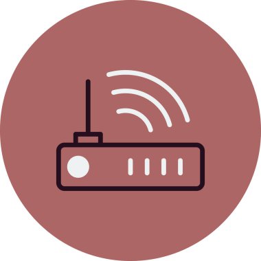 Modem. Web simgesi basit tasarım 
