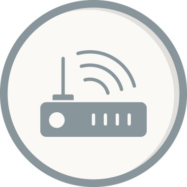 Modem. Web simgesi basit tasarım 