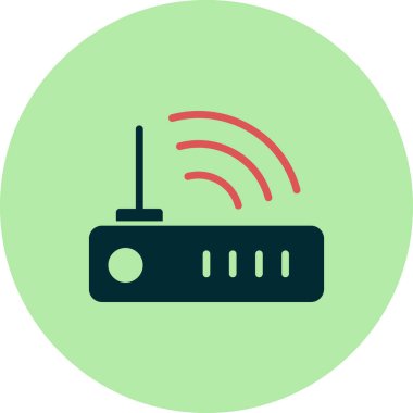 Modem. Web simgesi basit tasarım 