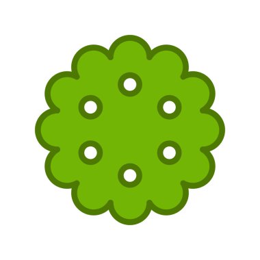 Yeşil yaprak simgesi. Vektör illüstrasyonu