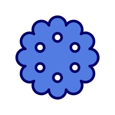 Şirin bir karikatür çiçeğinin vektör çizimi