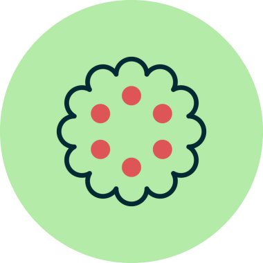 Çiçek simgesinin vektör illüstrasyonu