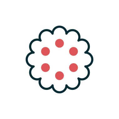 çiçek simgesi vektör illüstrasyonu