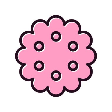 Çiçek. Web simgesi basit illüstrasyon