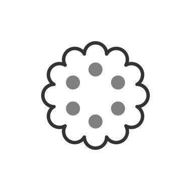 çiçek simgesi vektör illüstrasyonu