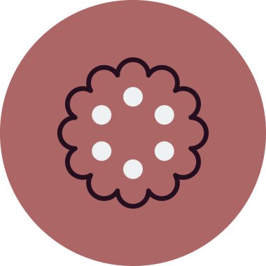 Çiçek simgesinin vektör illüstrasyonu